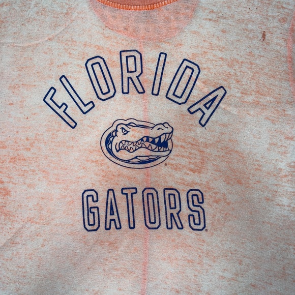 University of Florida Gators Heathered Orange Cropped Tee Shirt Size XL - Picture 2 of 4